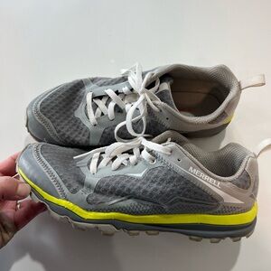 Merrell Gray and Yellow Women's Sneakers